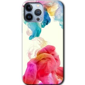 Apple iPhone 12 Pro Gökkuşağı Color Baskılı Uyumlu Silikon Kılıf