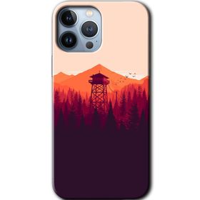 Apple iPhone 12 Pro Gözlem Kulesi Baskılı Uyumlu Silikon Kılıf