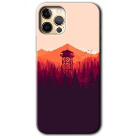 Apple iPhone 12 Pro Gözlem Kulesi Baskılı Uyumlu Silikon Kılıf