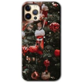 Apple iPhone 12 Pro Happy New Year Baskılı Uyumlu Silikon Kılıf