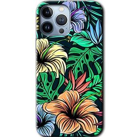 Apple iPhone 12 Pro Hibiscus Flowers Baskılı Uyumlu Silikon Kılıf