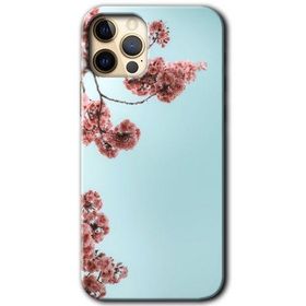 Apple iPhone 12 Pro Japon Çiçeği Baskılı Uyumlu Silikon Kılıf