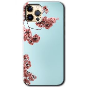 Apple iPhone 12 Pro Japon Çiçeği Baskılı Uyumlu Silikon Kılıf