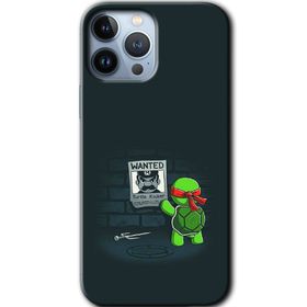 Apple iPhone 12 Pro Kaplumbağa Avcısı Baskılı Uyumlu Silikon Kılıf