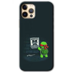 Apple iPhone 12 Pro Kaplumbağa Avcısı Baskılı Uyumlu Silikon Kılıf