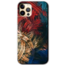 Apple iPhone 12 Pro Karma Boyalar Baskılı Uyumlu Silikon Kılıf