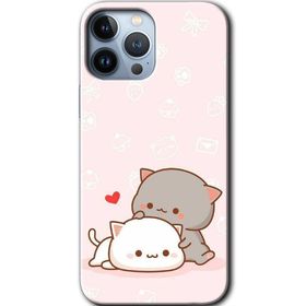 Apple iPhone 12 Pro Kedi Aşkı Baskılı Uyumlu Silikon Kılıf