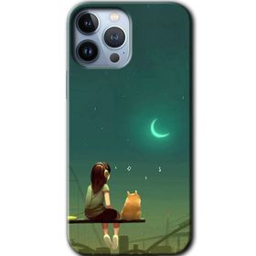 Apple iPhone 12 Pro Kedili Kız Baskılı Uyumlu Silikon Kılıf