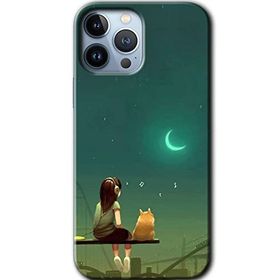 Apple iPhone 12 Pro Kedili Kız Baskılı Uyumlu Silikon Kılıf