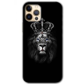 Apple iPhone 12 Pro King Lion Baskılı Uyumlu Silikon Kılıf