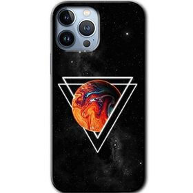Apple iPhone 12 Pro Kızıl Gezegen Baskılı Uyumlu Silikon Kılıf