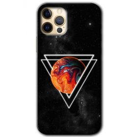 Apple iPhone 12 Pro Kızıl Gezegen Baskılı Uyumlu Silikon Kılıf