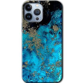 Apple iPhone 12 Pro Klas Mermer Baskılı Uyumlu Silikon Kılıf
