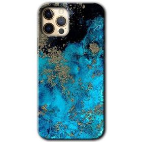Apple iPhone 12 Pro Klas Mermer Baskılı Uyumlu Silikon Kılıf