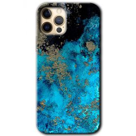 Apple iPhone 12 Pro Klas Mermer Baskılı Uyumlu Silikon Kılıf