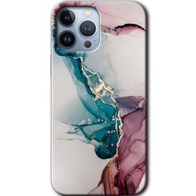 Apple iPhone 12 Pro Liquid Mermer Baskılı Uyumlu Silikon Kılıf