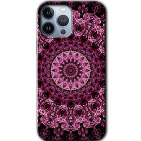 Apple iPhone 12 Pro Mandala Patterns Kaleidoscope Baskılı Uyumlu Silikon Kılıf
