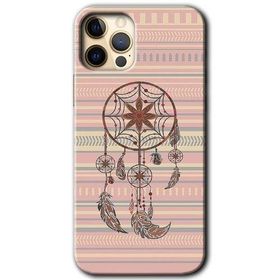 Apple iPhone 12 Pro Mandala Retro Baskılı Uyumlu Silikon Kılıf