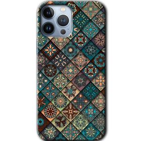 Apple iPhone 12 Pro Mat Mandala Baskılı Uyumlu Silikon Kılıf