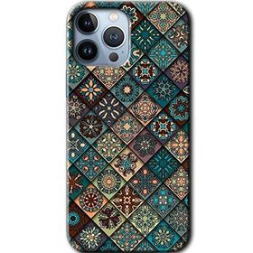 Apple iPhone 12 Pro Mat Mandala Baskılı Uyumlu Silikon Kılıf