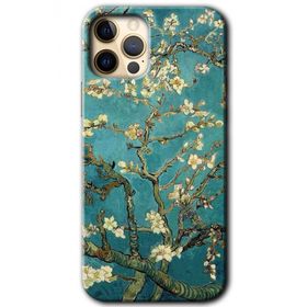 Apple iPhone 12 Pro Max Almond Blossom Baskılı Uyumlu Silikon Kılıf