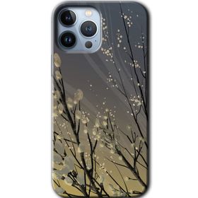 Apple iPhone 12 Pro Max Branches Flowers Baskılı Uyumlu Silikon Kılıf