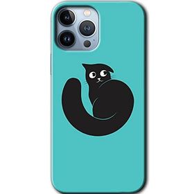 Apple iPhone 12 Pro Max Cat Vector Baskılı Uyumlu Silikon Kılıf