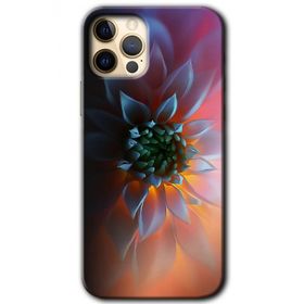 Apple iPhone 12 Pro Max Çiçek Motif Baskılı Uyumlu Silikon Kılıf