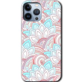 Apple iPhone 12 Pro Max Çin Mandala 1 Baskılı Uyumlu Silikon Kılıf