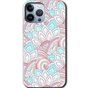 Apple iPhone 12 Pro Max Çin Mandala 1 Baskılı Uyumlu Silikon Kılıf