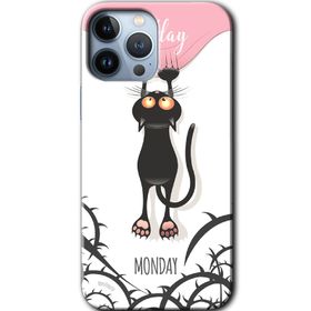 Apple iPhone 12 Pro Max Dark Sunday Baskılı Uyumlu Silikon Kılıf