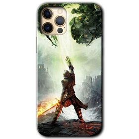 Apple iPhone 12 Pro Max Dragon Hunter Baskılı Uyumlu Silikon Kılıf