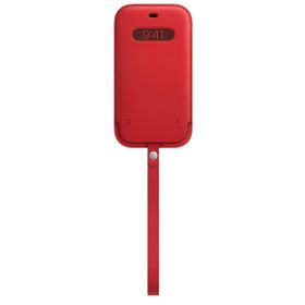 Apple İphone 12 Pro Max İçin Product Red Magsafe Özellikli Deri Kılıf