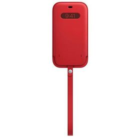 Apple İphone 12 Pro Max İçin Product Red Magsafe Özellikli Deri Kılıf