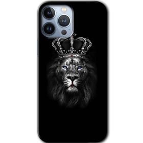Apple iPhone 12 Pro Max King Lion Baskılı Uyumlu Silikon Kılıf