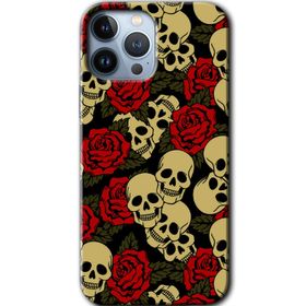 Apple iPhone 12 Pro Max Kurukafa Aşk Baskılı Uyumlu Silikon Kılıf