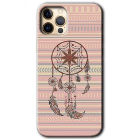 Apple iPhone 12 Pro Max Mandala Retro Baskılı Uyumlu Silikon Kılıf