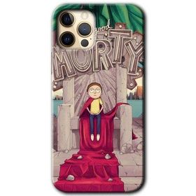 Apple iPhone 12 Pro Max Morty Baskılı Uyumlu Silikon Kılıf