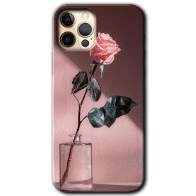Apple iPhone 12 Pro Max Retro Gül Baskılı Uyumlu Silikon Kılıf