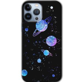 Apple iPhone 12 Pro Max Samanyolu Galaksi Baskılı Uyumlu Silikon Kılıf