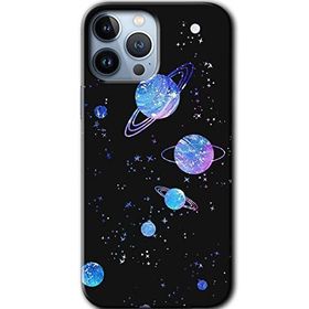 Apple iPhone 12 Pro Max Samanyolu Galaksi Baskılı Uyumlu Silikon Kılıf