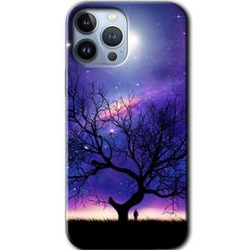 Apple iPhone 12 Pro Max Uzay Silüet Baskılı Uyumlu Silikon Kılıf