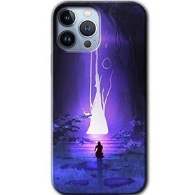 Apple iPhone 12 Pro Max Wanderer Silhouette Baskılı Uyumlu Silikon Kılıf
