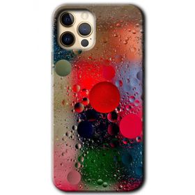 Apple iPhone 12 Pro Max Wet Bubbles Baskılı Uyumlu Silikon Kılıf