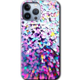 Apple iPhone 12 Pro Mosaic Fragments Colorfull Baskılı Uyumlu Silikon Kılıf