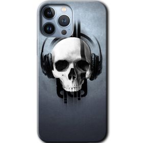 Apple iPhone 12 Pro Müzik Kurukafa Baskılı Uyumlu Silikon Kılıf
