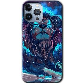 Apple iPhone 12 Pro Neon Aslan Baskılı Uyumlu Silikon Kılıf