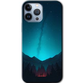 Apple iPhone 12 Pro Night Fores Mount Baskılı Uyumlu Silikon Kılıf