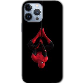 Apple iPhone 12 Pro Örümcek Adam Baskılı Uyumlu Silikon Kılıf