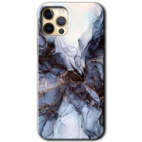 Apple iPhone 12 Pro Otantik Mermer Baskılı Uyumlu Silikon Kılıf